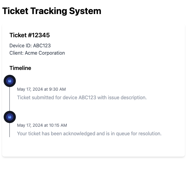 Ticket Tracking System